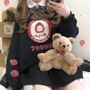 🍓Strawberry Pig Loose Fit Sweatshirt🍓